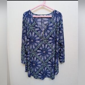 Women's 3XL 26/28 Cato Tunic Top Blouse